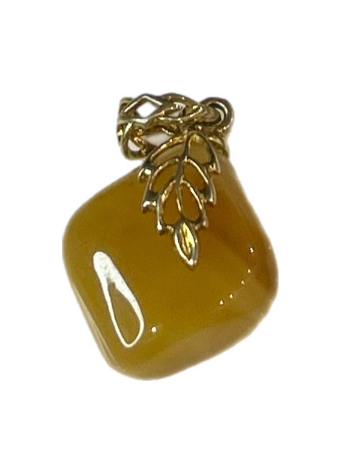 Gulbärnsten hängessmycke